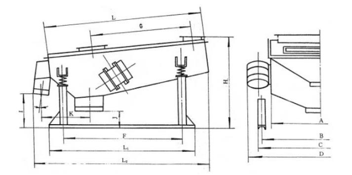ZSSY鹽用振動(dòng)篩安裝簡(jiǎn)圖 ZSSY鹽用振動(dòng)篩安裝簡(jiǎn)圖-河南振江機(jī)械
